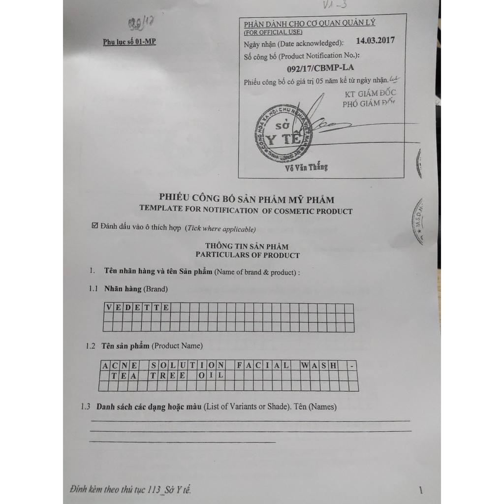 Sữa Rửa Mặt Chiết Xuất Tràm Trà Giúp Sáng Da, Ngừa Mụn Vedette 100ml | BigBuy360 - bigbuy360.vn