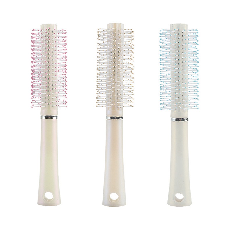 [Hàng mới về] Lược tròn chải tóc bằng nhựa chuyên dụng cho salon