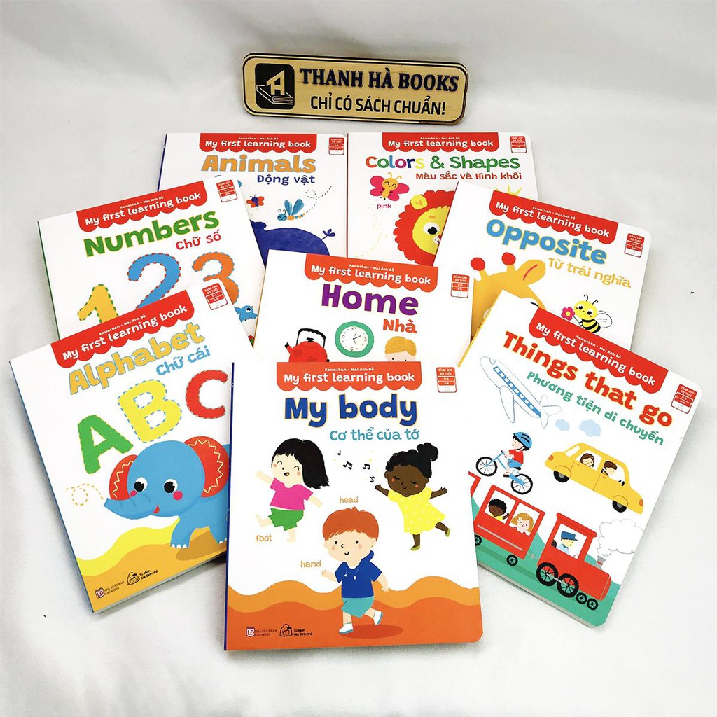 Sách - My First Learning Book - Thư Viện Hình Ảnh Song Ngữ Đầu Tiên Cho Bé (Bộ 8 quyển)