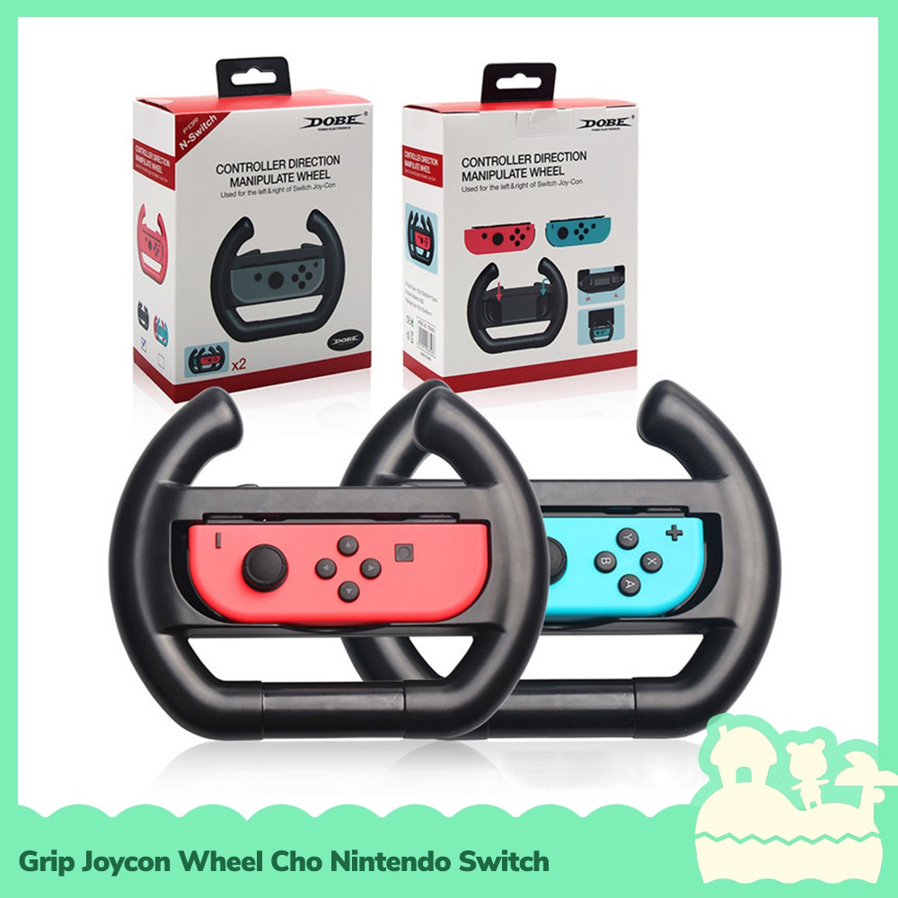 [Sẵn VN - NowShip] Dobe Phụ Kiện Set 2 Tay Cầm Hand Grip Joycon Wheel Vô Lăng Chơi Game Đua Xe Cho Nintendo Switch NS