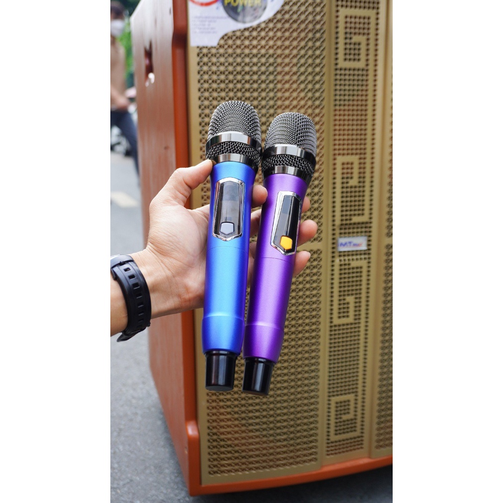 Loa kéo di động MTMax B15 - Loa karaoke 3 đường tiếng bass 5 tấc, 1 mid, 2 treble - Công suất lên đến 1000W - Kèm 2 mic