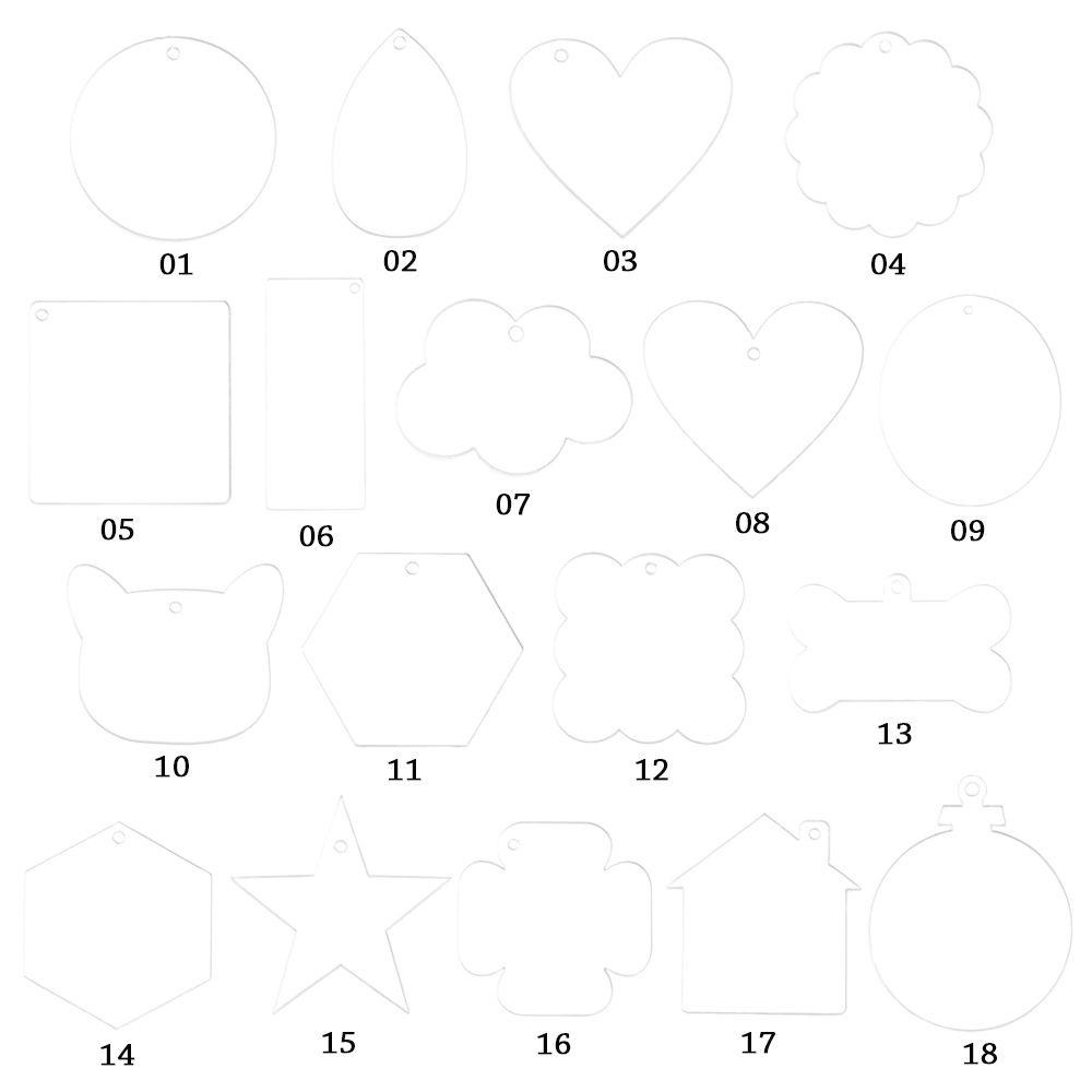 Móc Chìa Khóa Bằng Acrylic Trong Suốt Độc Đáo