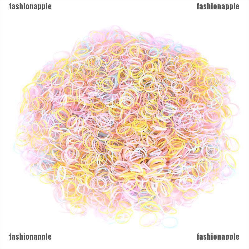 Hộp 2500 Dây Chun Buộc Tóc Trong Suốt Cho Bé