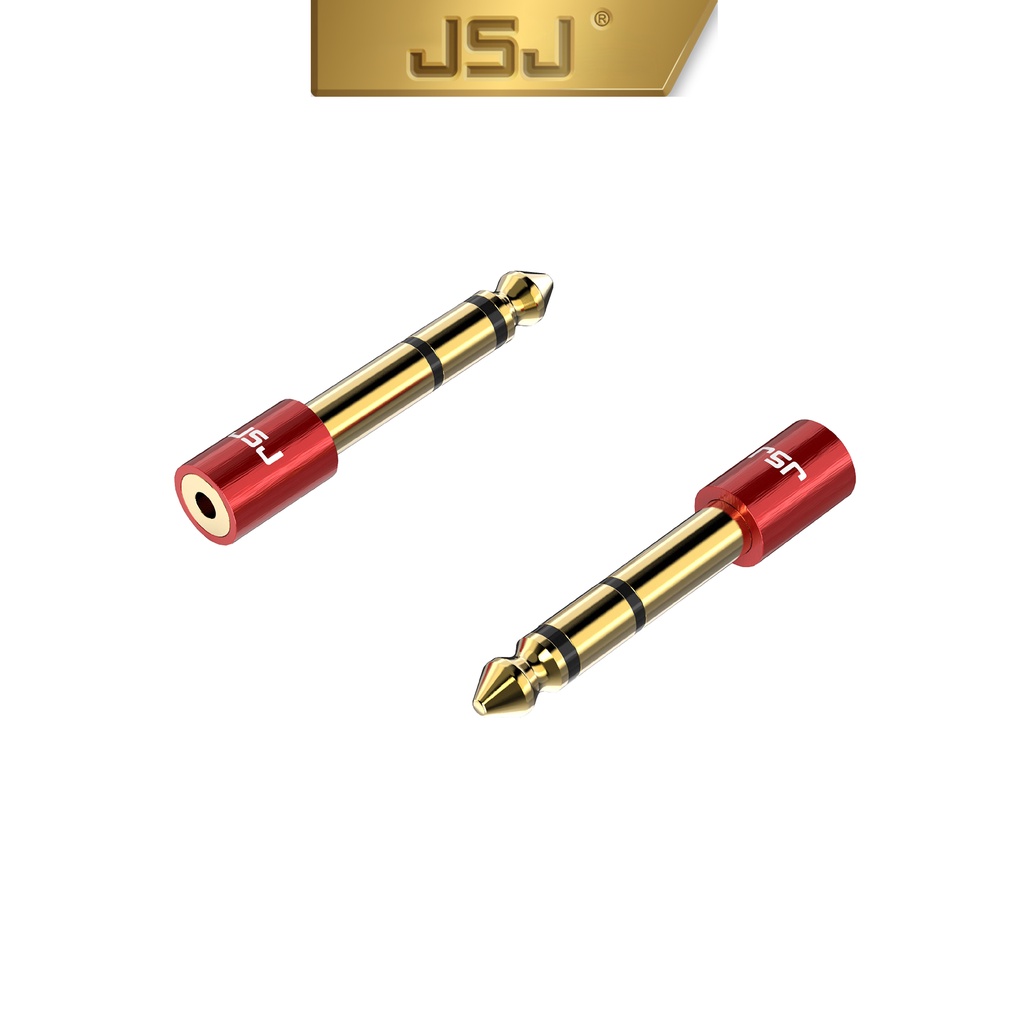 Jack chuyển đầu 3 ly (3.5mm) cái ra đầu 6 ly (6.5mm) đực JSJ T315  thiết kế tinh tế, gia công sắc sảo, đầu nối mạ vàng