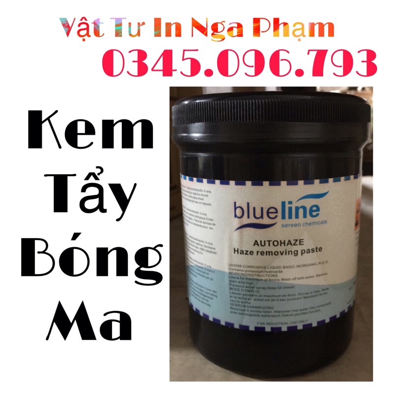 Kem tẩy bóng ma trong in lưới - in lụa
