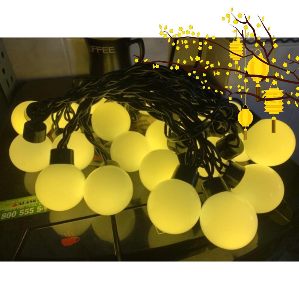 Dây Đèn Led Trang Trí Cherry Ball Chống Nước Treo Ngoài Trời Trang Trí Quán Cà Phê/ Sân Vườn