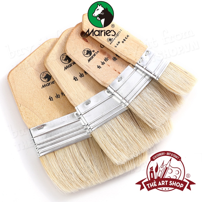 Cọ vẽ Marie's đầu dẹt bản lớn G1755 THEARTSHOP