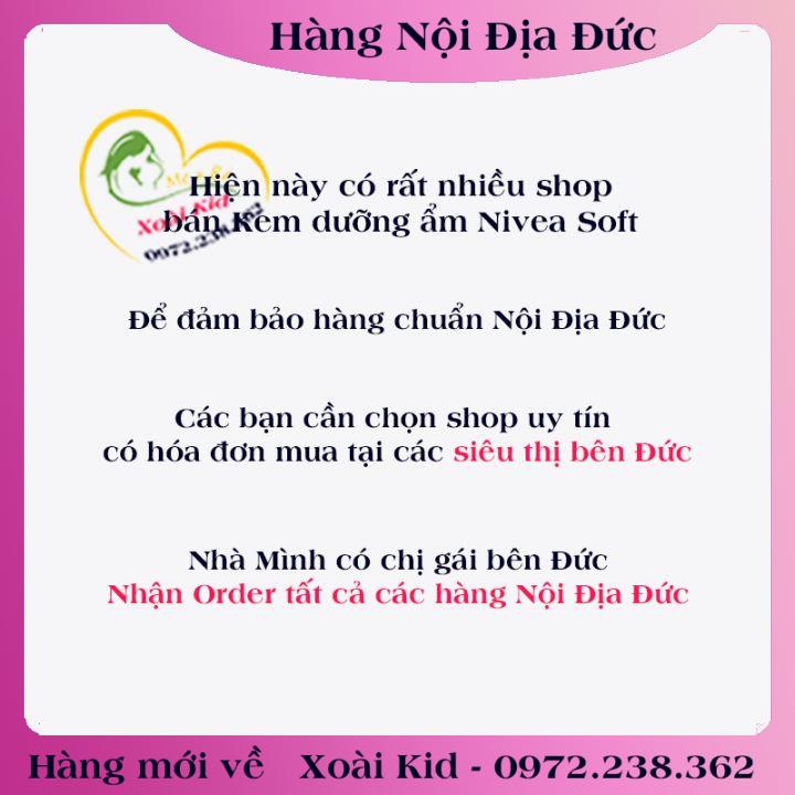 [auth] Kem dưỡng da Nivea Soft 200ml dưỡng ẩm chống nẻ chống khô mốc- Nội địa Đức Đủ Bill [Hot]