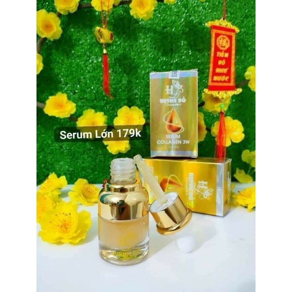 Serum trắng da collagen 3W  giảm thâm sạm nám tàn nhang Huỳnh đỗ