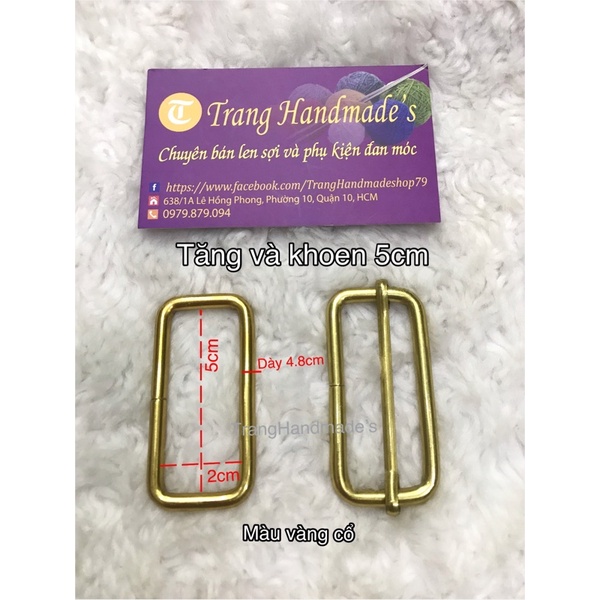 Khoen và tăng giảm 5cm túi xách