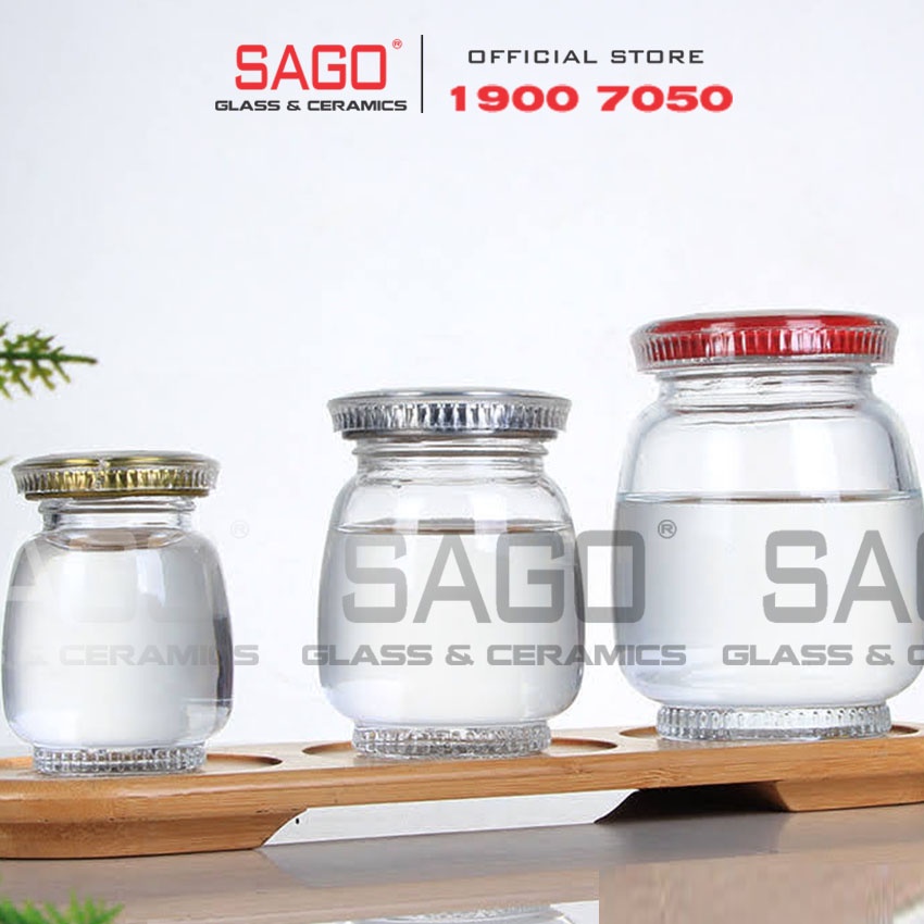 Hũ Thủy Tinh Jange 75ml ,100ml , 180ml Nắp Thiết | Hũ Đựng Yến , Chưng Yến Cao Cấp
