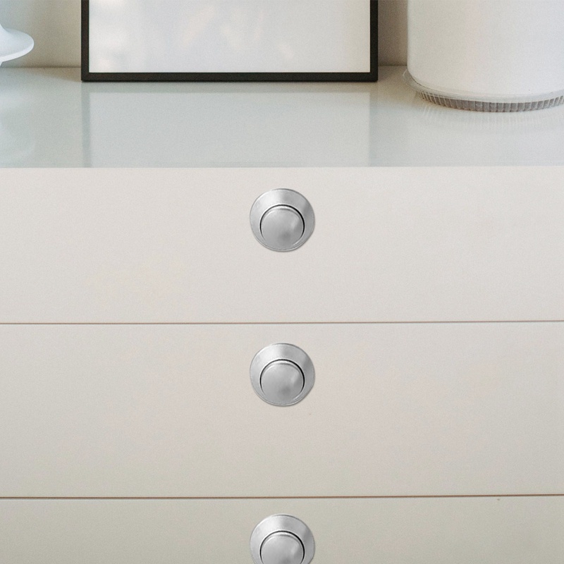 Set 10 Nút Nhấn Không Chìa Khóa Dày Dặn 15-27mm Cho Tủ Chạn / Cửa Ra Vào / Tủ Chén