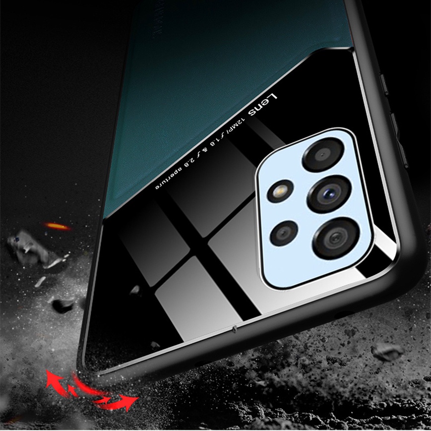 Ốp điện thoại Lenuo bằng da chống sốc 2 trong 1 sang trọng cho Samsung Galaxy A53 A52 A52S A73 A33 A23 A13 5G A32 4G