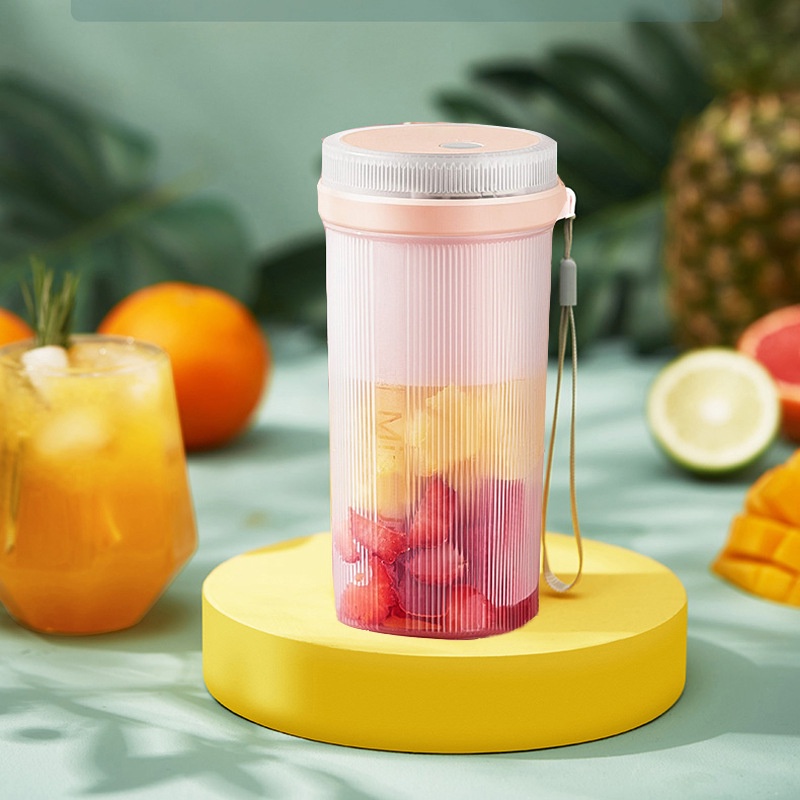 Máy Ép Trái Cây Cốc Ép Trái Cây Gia Dụng Mini Cầm Tay Máy Ép Trái Cây Usb Cốc Nước Trái Cây Dao Sáu Lá Chạy Điện Okase