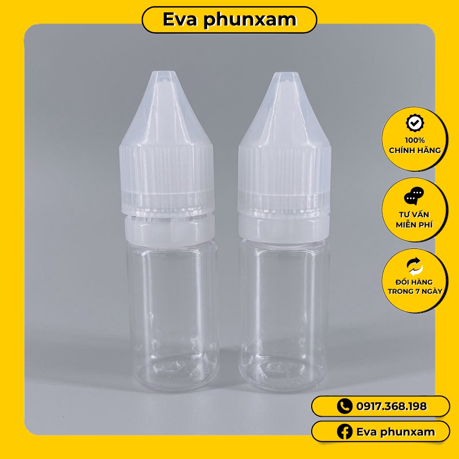Lọ Nhựa Chiết Mực Xăm 10ml-15ml