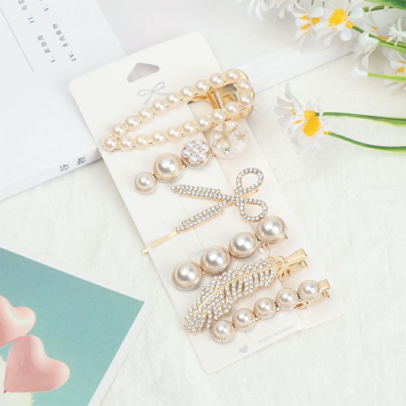 MVP1057 Set 6 Kẹp Tóc Cá Tính Sang Trọng Xinh Xắn