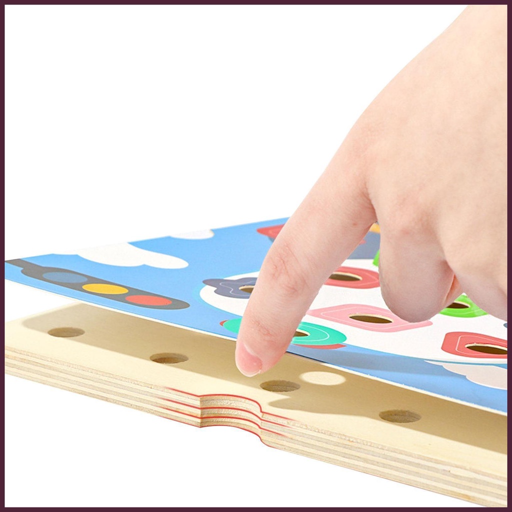 Đồ Chơi Giáo Dục Theo Phương Pháp Montessori Hình Dạng Và Màu Sắc Dành Cho Trẻ Em