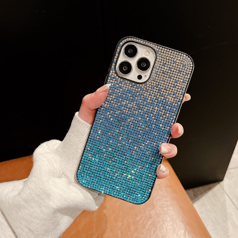 Ốp Điện Thoại Màu Gradient Lấp Lánh Sang Trọng Cho iPhone 14 Pro Max 13 Pro 12 Pro Max 14 Pro 13 12 Pro