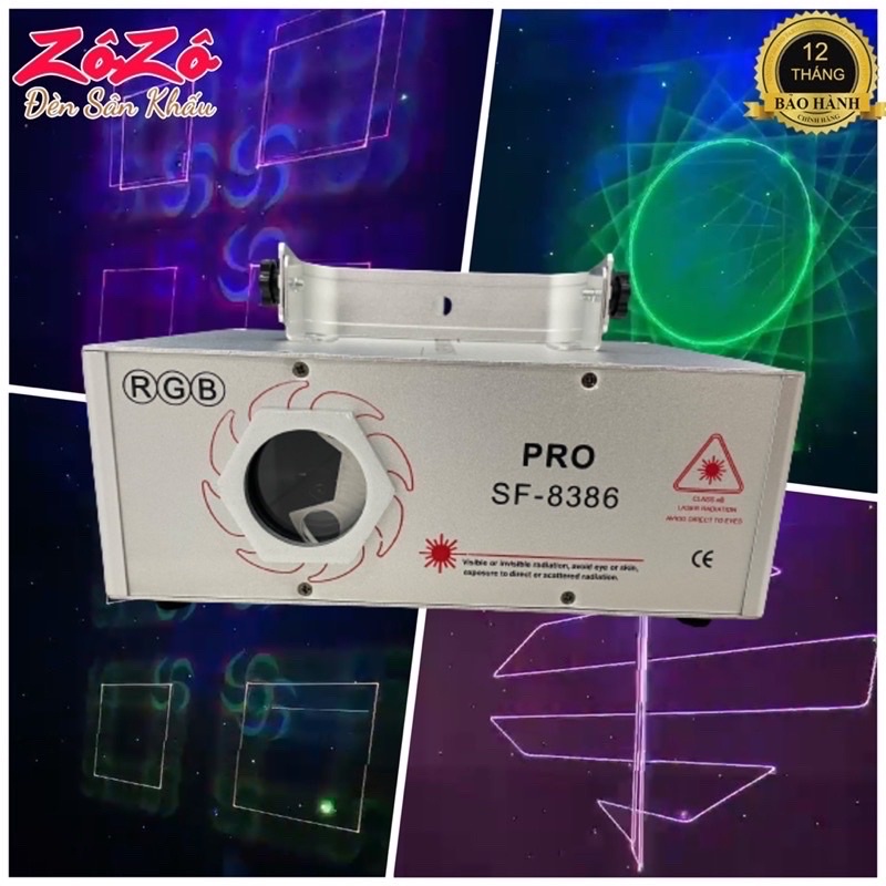 Đèn laser 8386 pro,đèn bay phòng đẹp