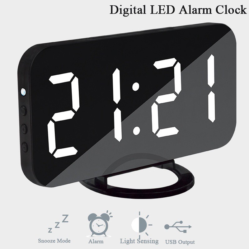 Đồng Hồ Báo Thức Điện Tử Có Đèn Led