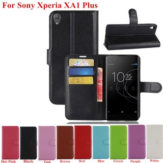Bao da điện thoại PU họa tiết gấu trúc có ngăn đựng thẻ cho Sony Xperia XA1 Plus