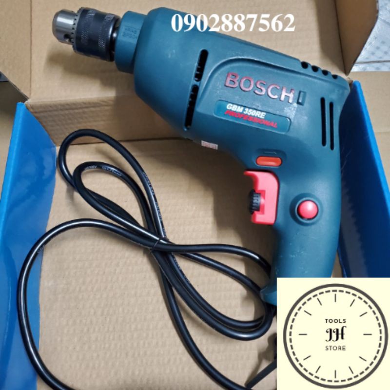 ๑▣❇máy khoan cầm tay 10mm GBM 350RE Bosch (tặng mũi 6mm)