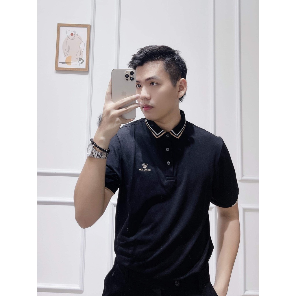 Áo Polo Nam vải Cá sấu CVC Cao Cấp RICHARD ADAM thêu ngực phong cách sang trọng