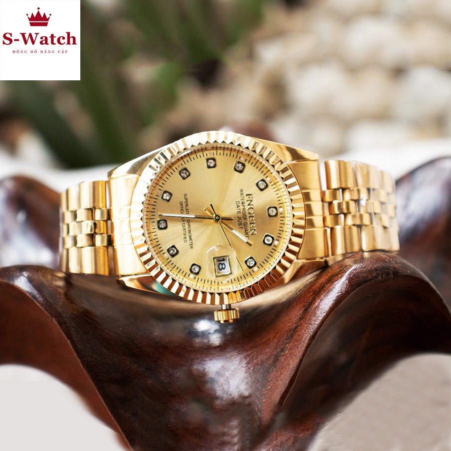 [TẶNG TOOL THAY DÂY] Đồng Hồ Nam Chính Hãng FnGeen 3 KIM, máy Nhật DÂY THÉP KHÔNG GỈ