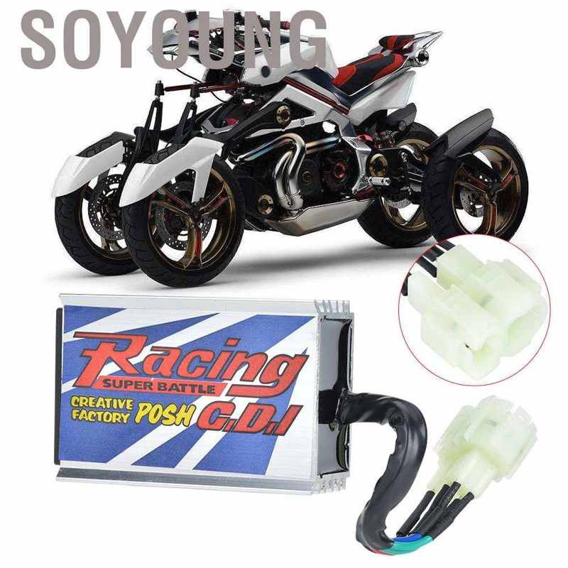 Hàng HOT SOYOUNG Bộ Đánh Lửa Cdi 4 Pin + 2 Giao Diện Gy6 Cho 150cc 200cc Phụ Kiện CDI Không Giới Hạn Tốc Độ Mô Tô GY6 Wild Chất Lượng Cao