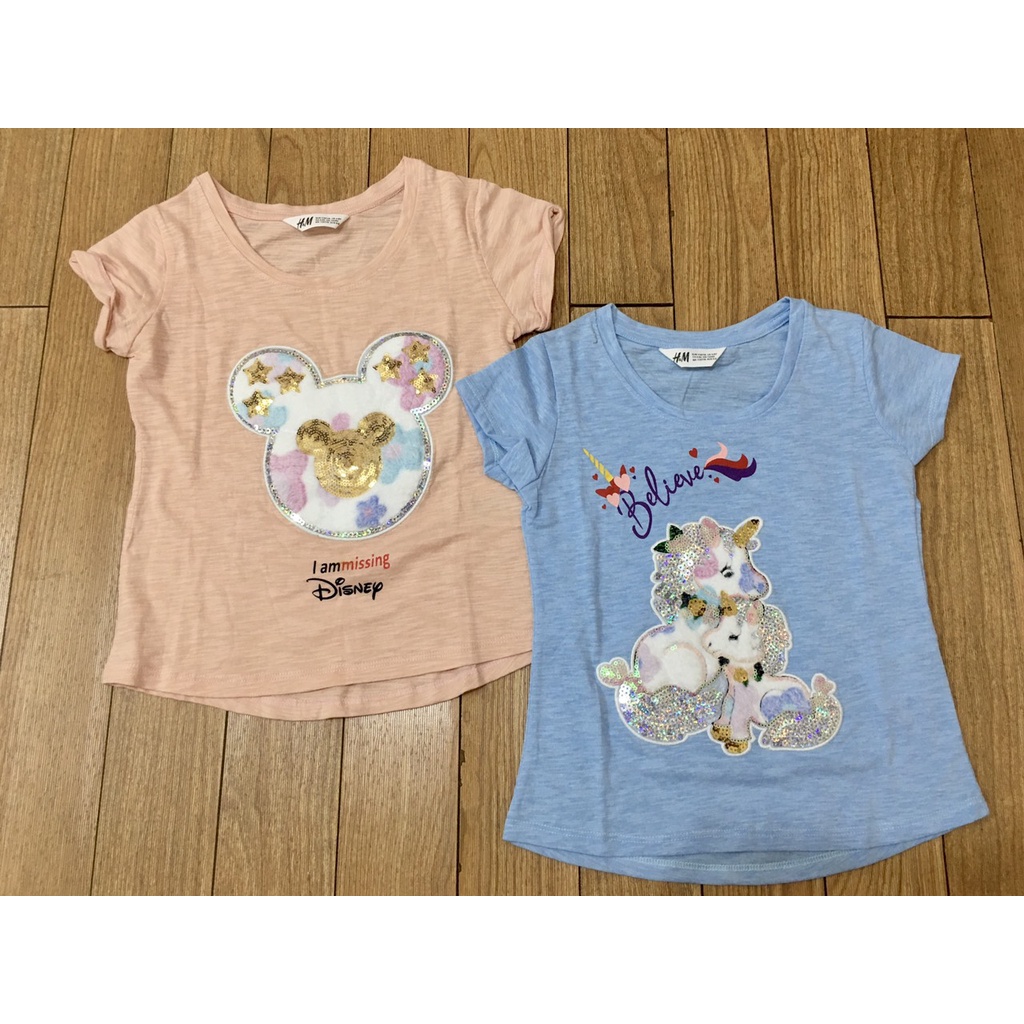 Áo phông cotton kim sa cho bé gái 2-10 tuổi