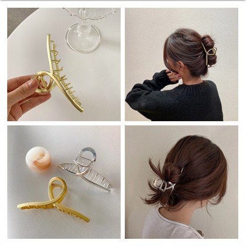 Kẹp Tóc Kim Loại Phong Cách Hàn Quốc Cho Nữ