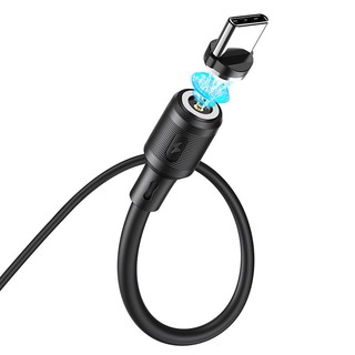 Cáp Sạc nhanh Từ Tính Nam Châm Hoco X52 Type C, Iphone, micro
