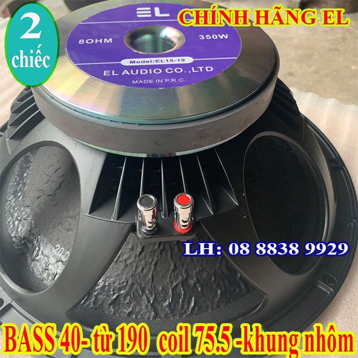 CẶP LOA BASS 40 EL TỪ 190 COIL 75.5 NHẬP KHẨU CHÍNH HÃNG CAO CẤP - GIÁ 2 CỦ LOA