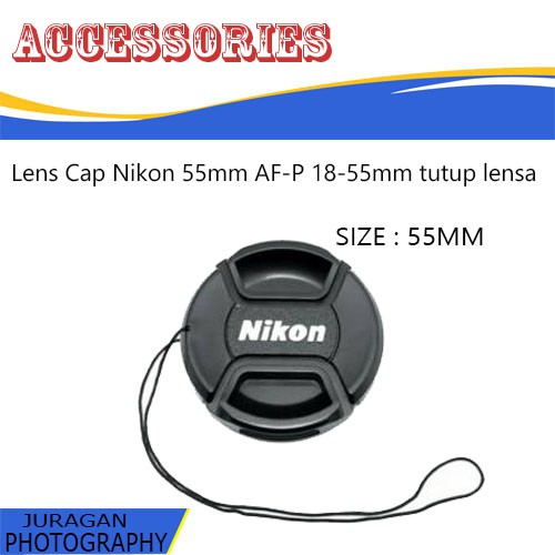 Nắp Đậy Ống Kính Máy Ảnh Nikon 55mm Af-P 18-55mm D3400 D3500