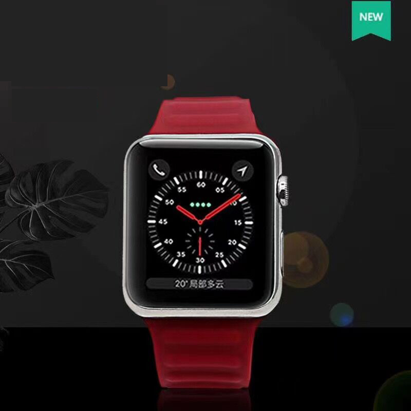 Dây Đeo Silicon Cho Đồng Hồ Thông Minh Apple Watch 44mm 40mm 38mm 42mm Iwatch Series 5 6 Se 4 3 2 1