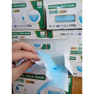 Khẩu trang y tế kháng khuẩn 4 lớp SHB hàng xuất