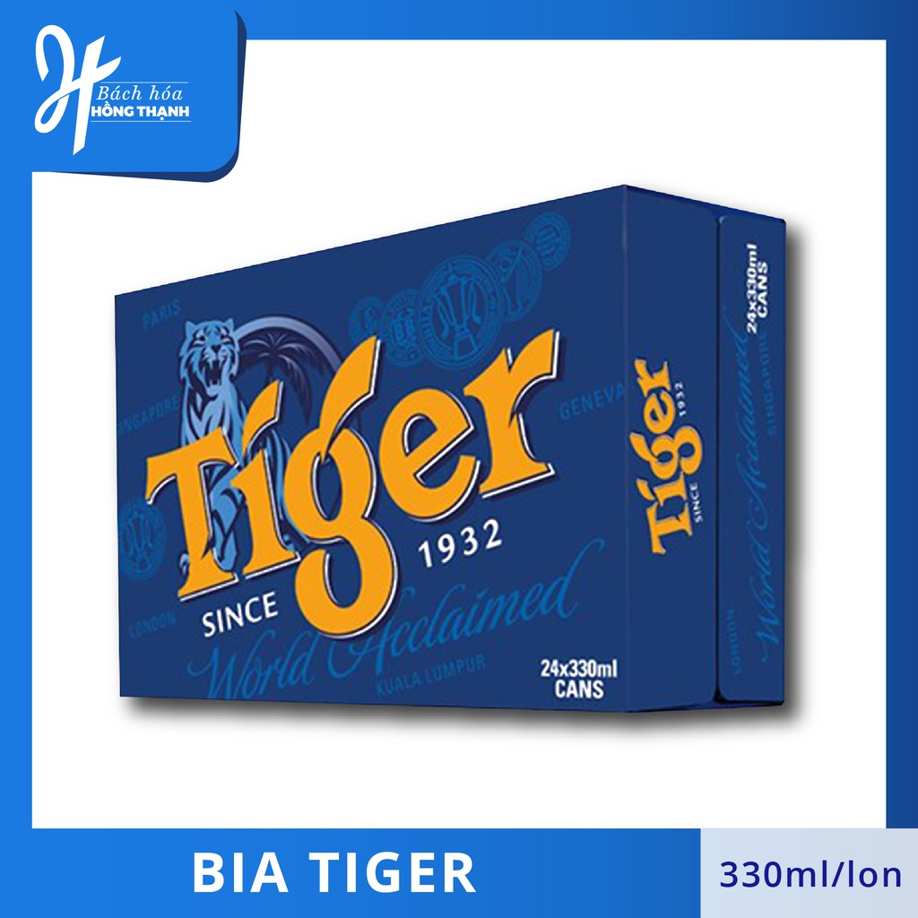 Thùng Bia Tiger 24 Lon (330ml / Lon)