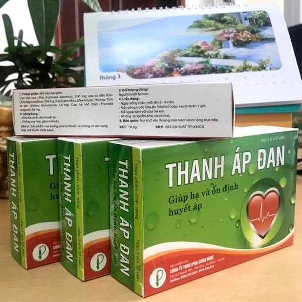 Thanh Áp Đan – Hỗ trợ giảm mỡ máu, chống oxy hóa (Hộp 3 Vỉ x 10 Viên)