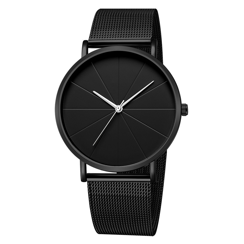 Đồng hồ Dyanwatchshop đeo tay nam  thời trang dây kim loại đồng hồ nam thời trang mặt tròn