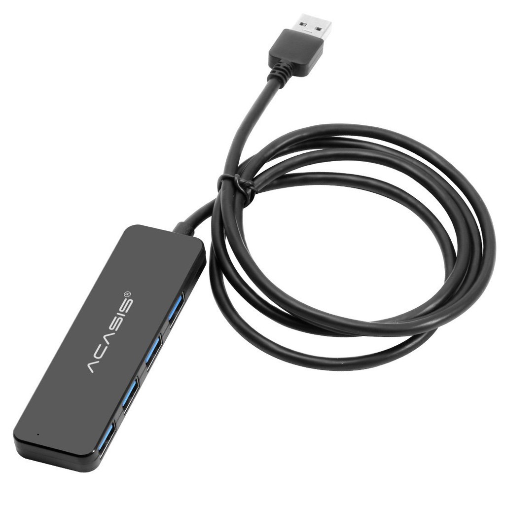 Bộ chia Hub 4 cổng USB 3.0 nhỏ gọn dùng cho laptop, máy tính PC, bàn phím, ổ đĩa... ACASIS AB3-L412