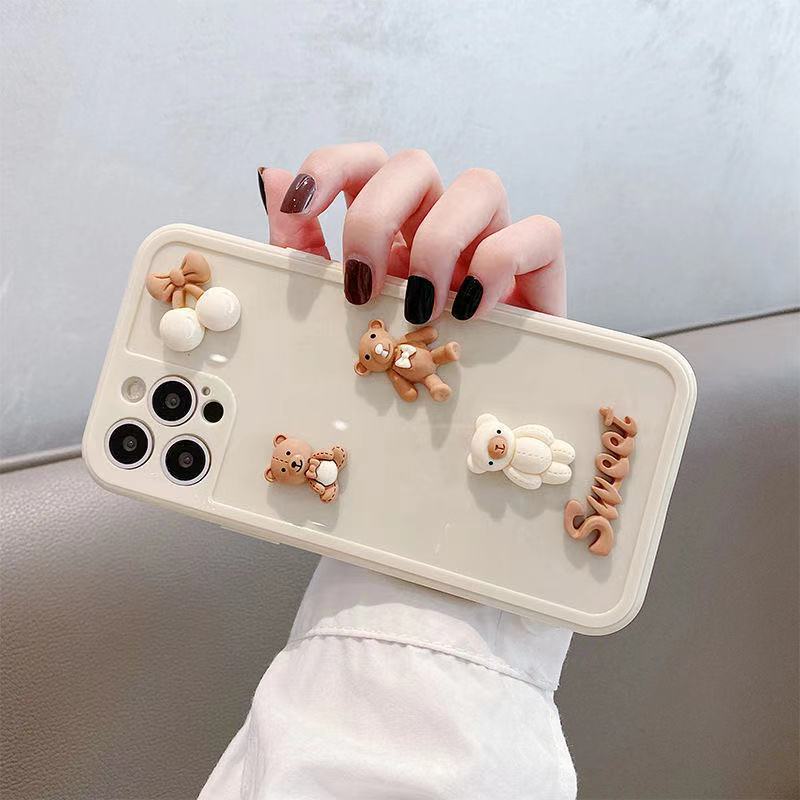 Ốp Điện Thoại Mềm Họa Tiết 3D Cho apple iphone 11 12 13 pro max x xr iphone