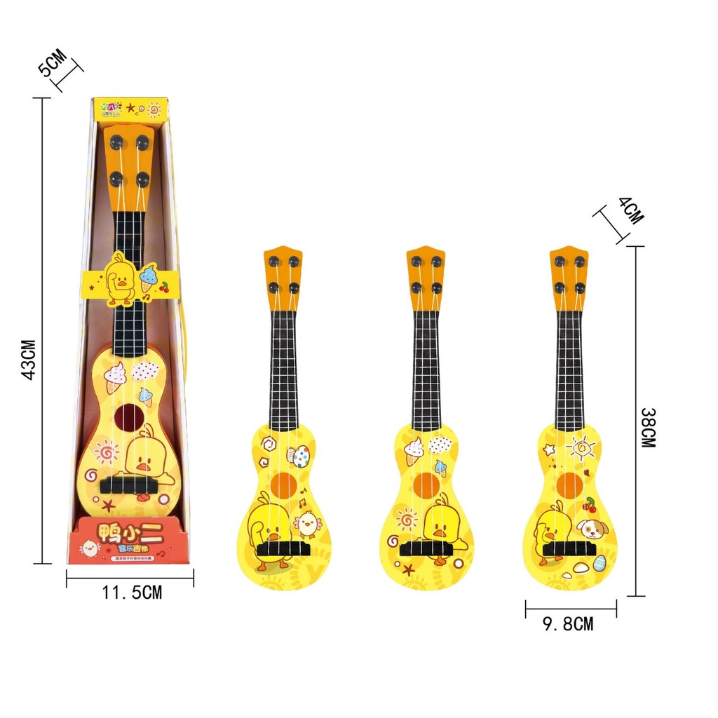 Đàn Guitar Mini Hình Vịt Con Kích Thích Sự Vui Chơi Của Bé Với Âm Nhạc