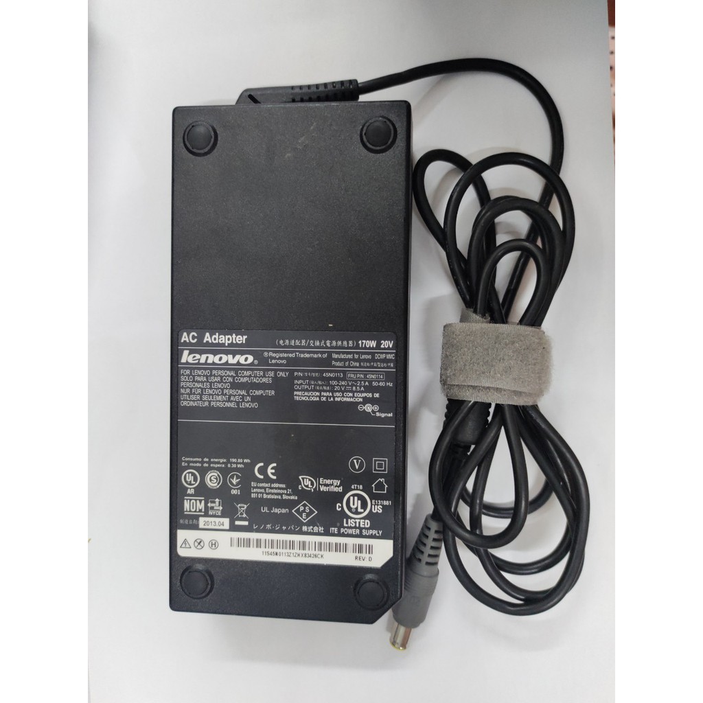 Sạc laptop Lenovo 20v 8.5a 170W chân kim to