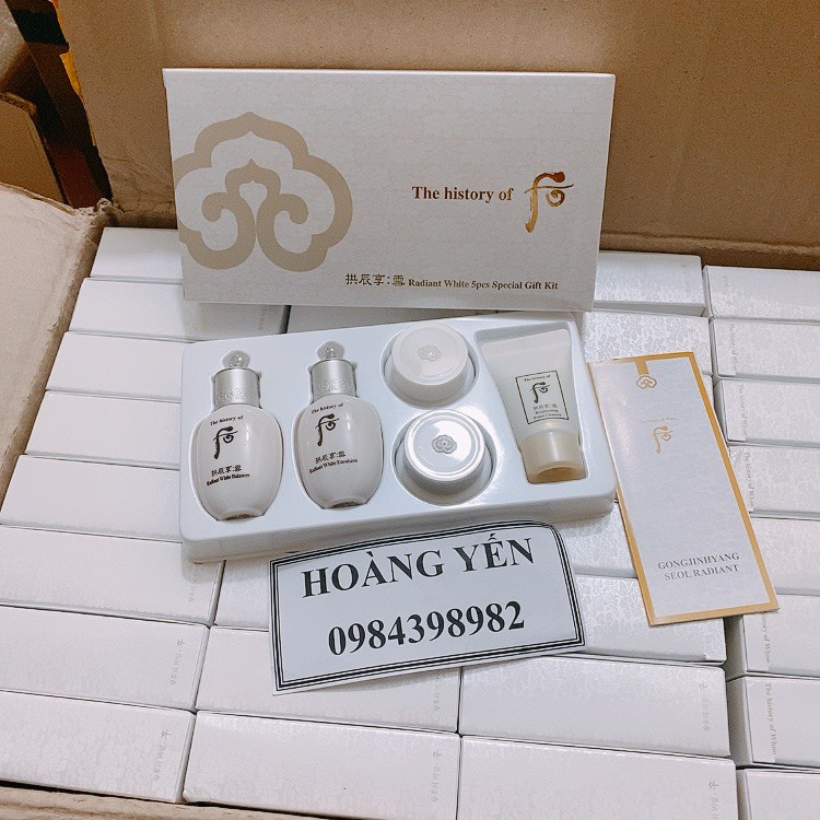 Set Whoo trắng mini -Whoo Seol Radiant White Special Gift Set - Hàng Cty - date:2023