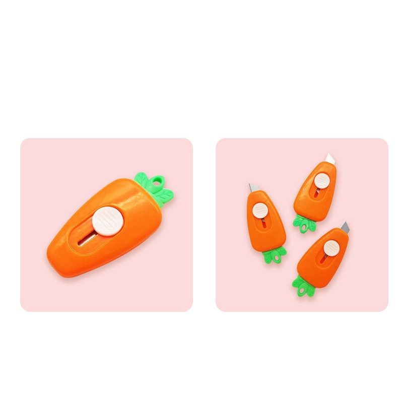 Dao rọc giấy SOSAMA dao cắt giấy nhựa hình cà rốt siêu dễ thương SK-001409