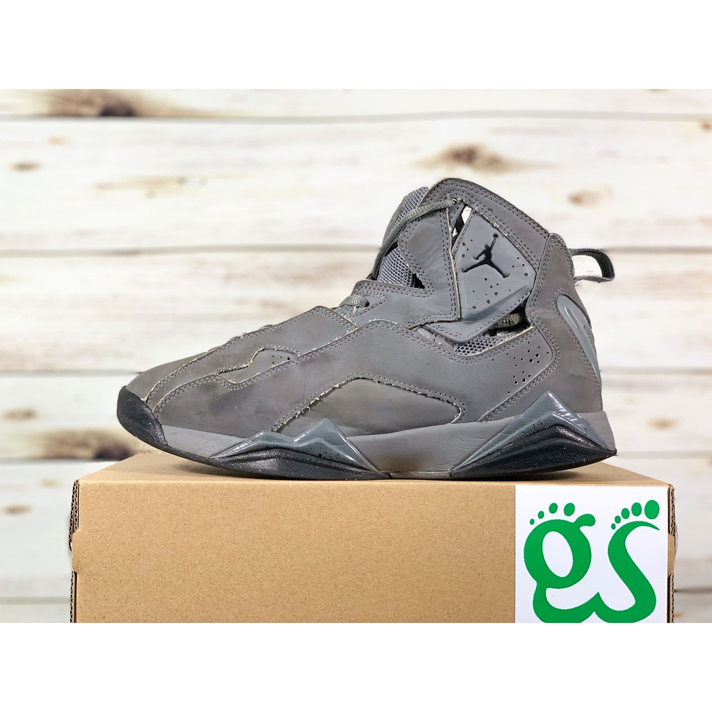 (Size 42.5) Giày Bóng Rổ Chính Hãng 2hand Nike Air Jordan Basketball Shoes True Flight Cool Grey ‣ *