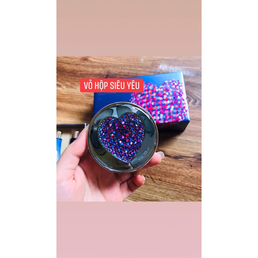 Phấn nước Cushion Sum37 màu xanh da dầu, da thường, da hỗn hợp thiên dầu tặng kèm 2 lõi | BigBuy360 - bigbuy360.vn