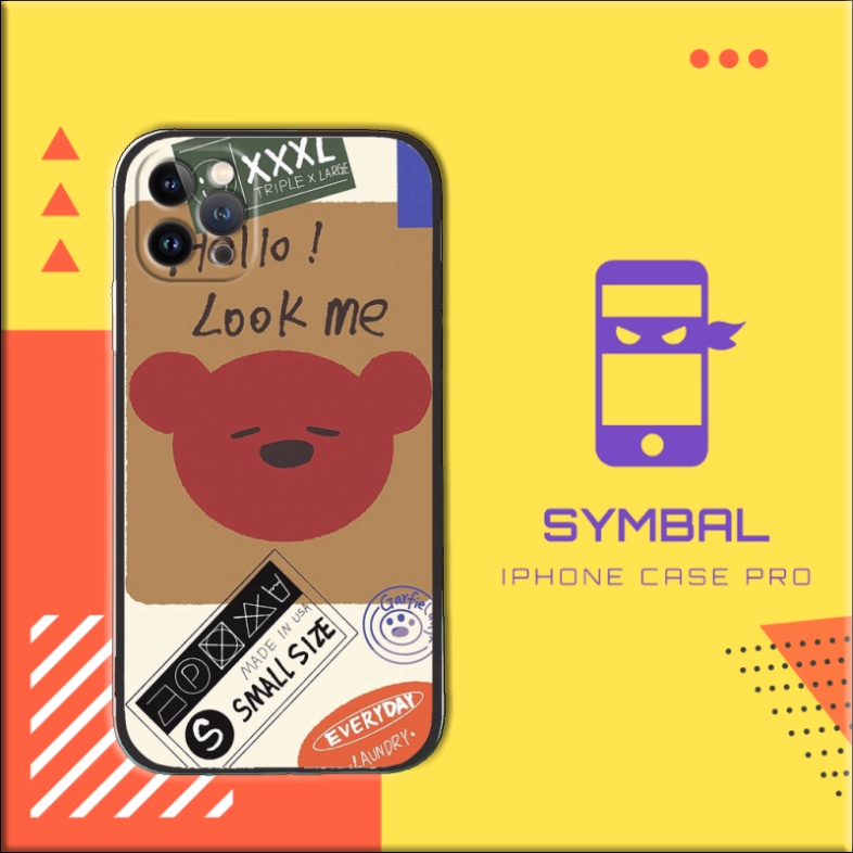 Ốp lưng ip sticker gấu trúc đỏ Symbal Iphone 6 7 8 Plus 11 12 13 PRO PROMAX X Xr SE LRT20218694