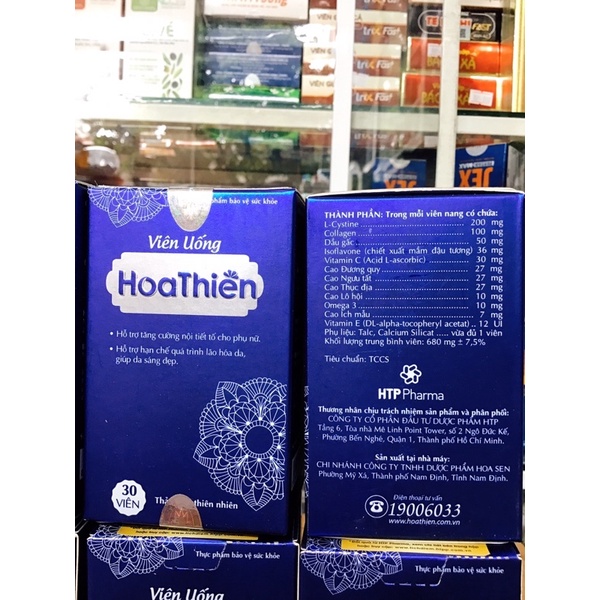 Viên uống Hoa Thiên - Tăng cường nội tiết tố [6 tặng 1]