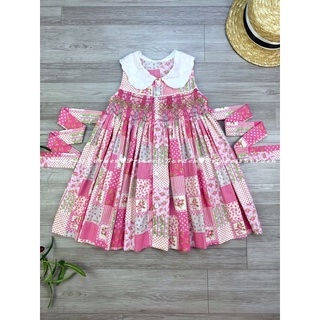 ĐẦM SMOCK VINTAGE CỔ TRẮNG